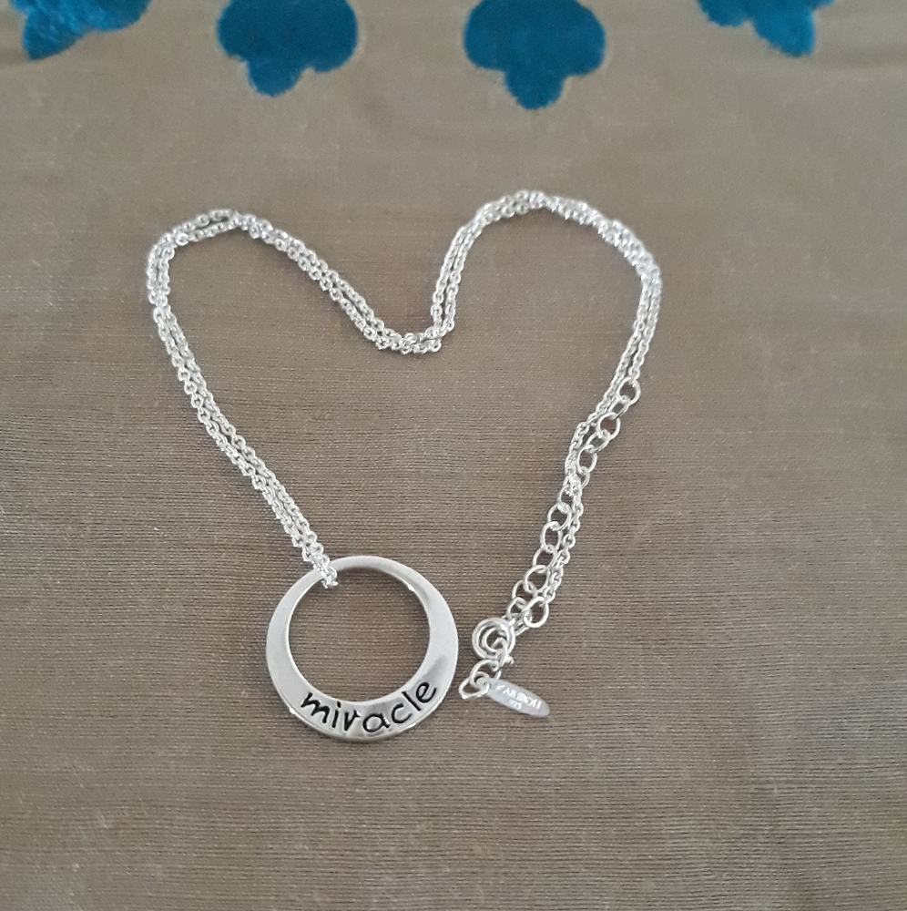 *Miracle sterling silver necklace
